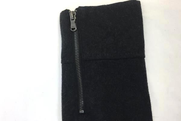 Peacoat Jacket By Guess Solid Dark Gray Belt Buttons 55% Wool Women's S/P