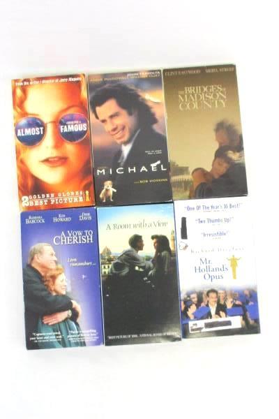 Lot of 6 Drama VHS Movies Michael Almost Famous Mr Holland's Opus Vow to Cherish