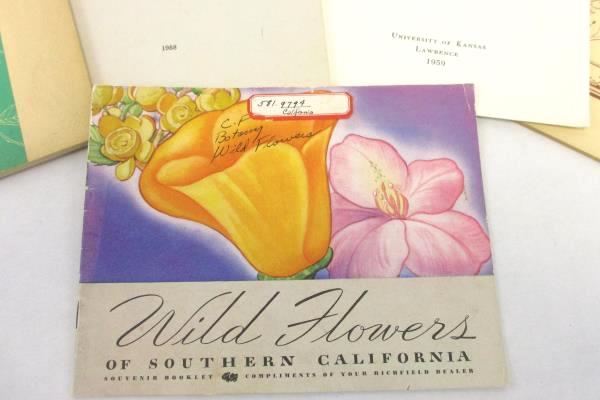 Lot of 5 Vintage Educational Nature Books Birds, Wildflowers, Rocks & Minerals