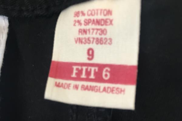 Pants by Mossimo Black Flare 98% Cotton Woman's Size 9 Fit 6