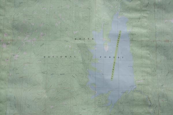 Idaho Topography 1972 Provisional Map Eight Mile Mountain Geological Survey 87"W
