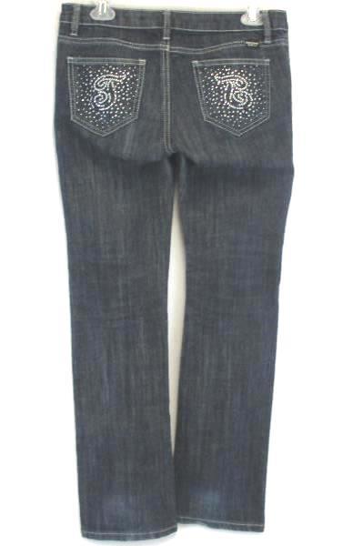 True Jeans Juniors Medium Wash Sz 28 Denim Of True Jeans Sparkly Design Pockets