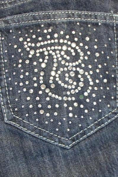 True Jeans Juniors Medium Wash Sz 28 Denim Of True Jeans Sparkly Design Pockets