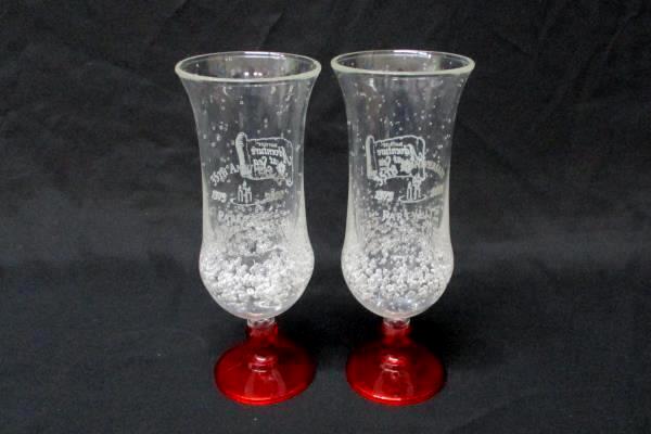 Partylite 35th Anniversary 2 Plastic Cocktail Glasses "Adventure at Sea 2008"