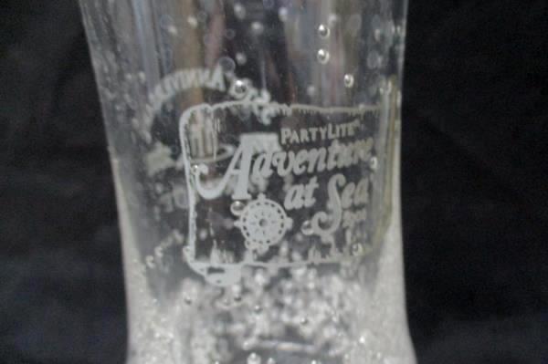 Partylite 35th Anniversary 2 Plastic Cocktail Glasses "Adventure at Sea 2008"