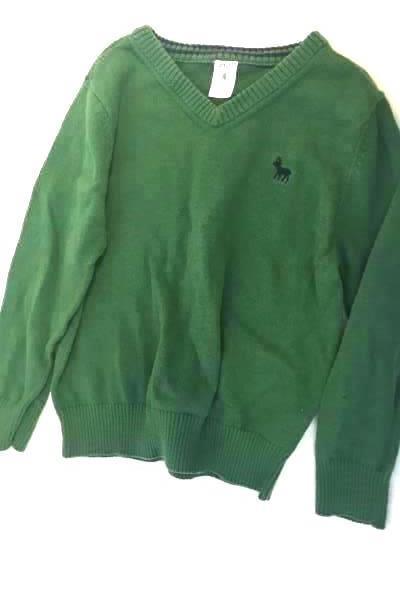 Carters Boy's Green Sweater Size 4 100% Cotton