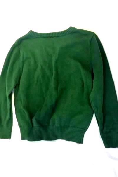 Carters Boy's Green Sweater Size 4 100% Cotton