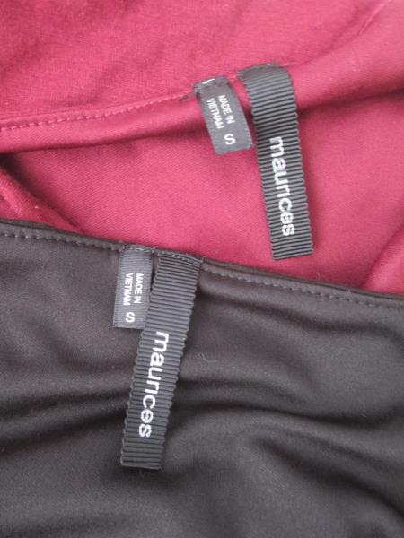 Maurice's Set of Blouses in Black and Red Size Women's Small