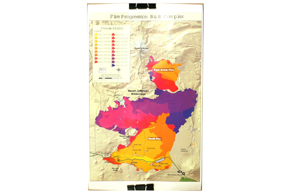 Black Butte Ranch Aspen 2004 Calendar Poster With 2003 Fire Progression Guide
