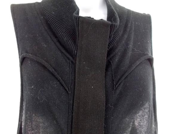 OHNE TITEL Knit Top Black Sleeveless Zipper Sheer Stretch Womens's Sz S