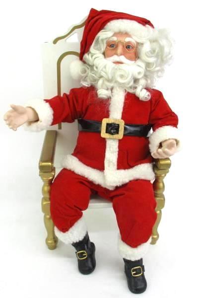 Danbury Mint A Visit With Santa 2 Doll Set Original Box 18"