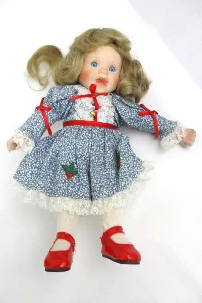 Danbury Mint A Visit With Santa 2 Doll Set Original Box 18"