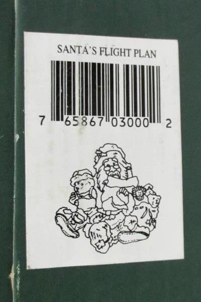 1994 Boyds Collection Santa & Friends #3000 Flight Plan Series 1 Edition 8E
