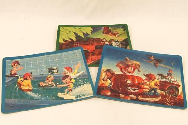 Vintage Mid Century 3 Perfect Children's Puzzles No. 311-29 Alphabet Good Cond.