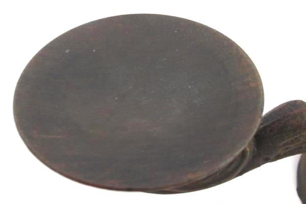 Candle Holder Brown Metal Holds 3 Candles