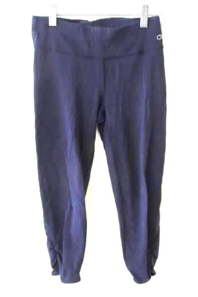 GapFit Solid Navy Blue Women's Leggings Ruffled Bottom Size XS