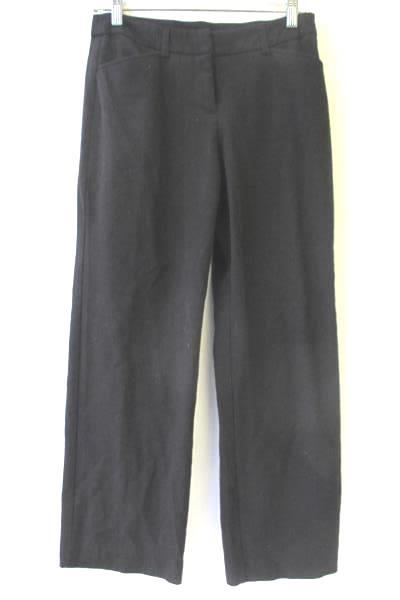 Apt.9 Women's Black Dress Pants Two Latch Closure Zipper 4 Pockets Size 4PS
