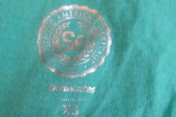 Authentic American Heritage Women's Teal Crop Pajama Graphic Tank Top Size XS