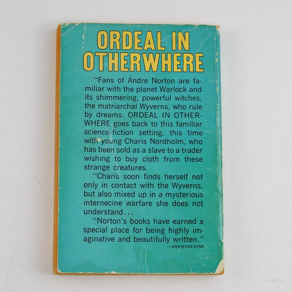 Ordeal In Otherwhere by Andre Norton 1964 Ace Books Paperback Good Condition