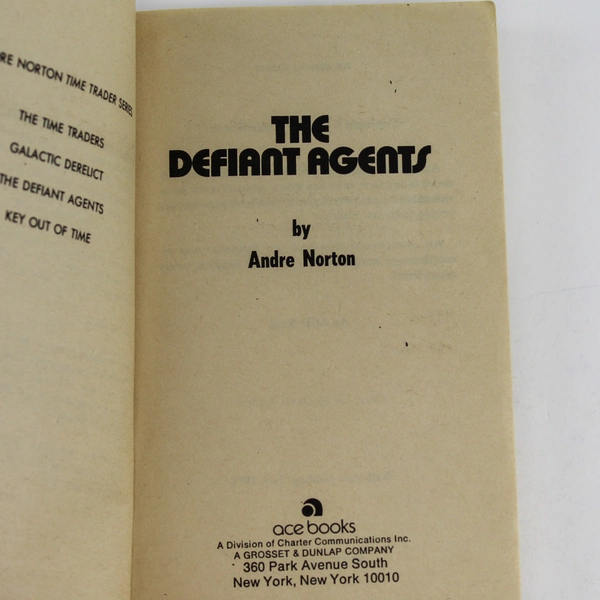 The Defiant Agents by Andre Norton 1962 Ace Books Paperback Good Condition
