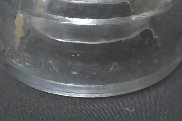 Vintage ARMSTRONG TW 37 48 & 27 48 Clear Glass Insulator Made in USA