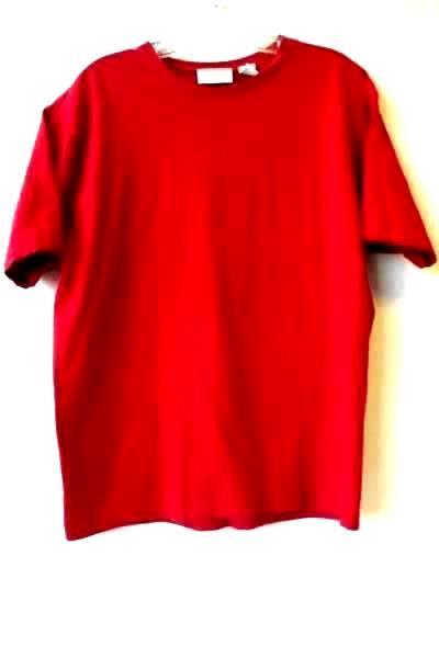 Preview International Women's Red T-Shirt Cotton Short Sleeves Size Large