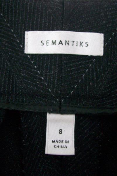 Semantiks Women's Black Lightly Striped Slacks Size 8