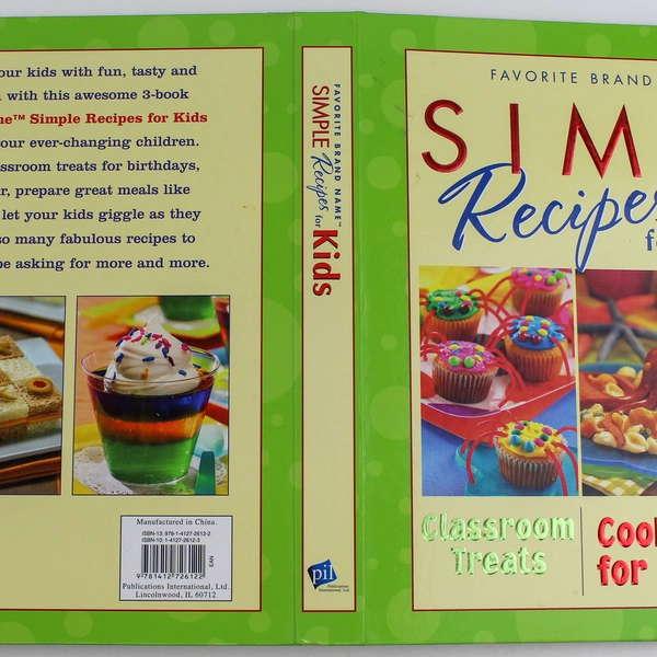 Simple Recipes For Kids Cookbook 2007 Publications International Hardcover Book