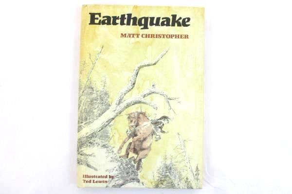 1975 Earthquake by Matt Christopher Illustrated 1st Ed. HC Book Weekly Reader