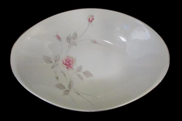 Royal Song "Remembrance" #5442 Oval Serving Dish Platinum Gilt 11.5" x 7.75"