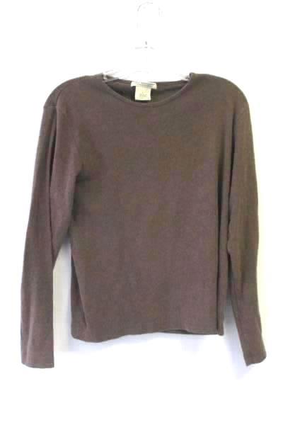 Women's Shirt Brown By Great Northwest Size Large 100% Cotton Long Sleeves
