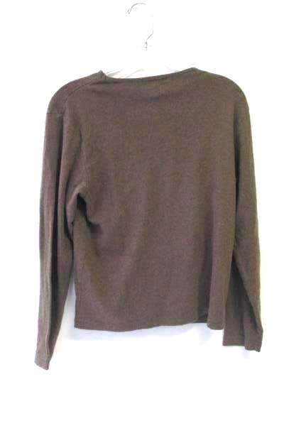 Women's Shirt Brown By Great Northwest Size Large 100% Cotton Long Sleeves