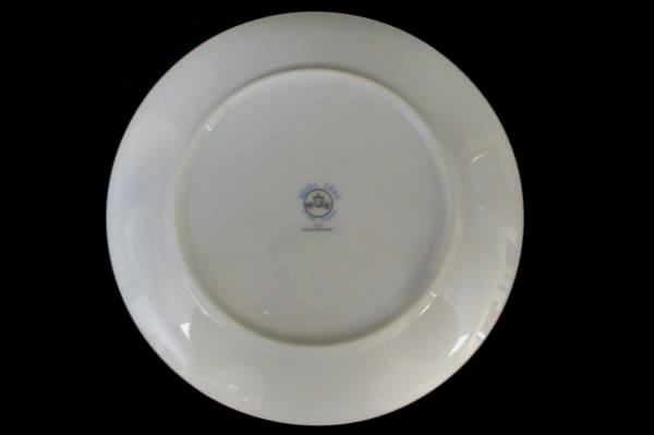 Set of 4 Royal Song #5442 "Remembrance" Platinum Gilt Breakfast Plate 7.5"