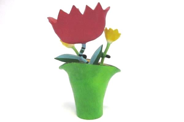 WESTLAND GIFTWARE Be Happy Flowers in a Flower Pot Item # 9973