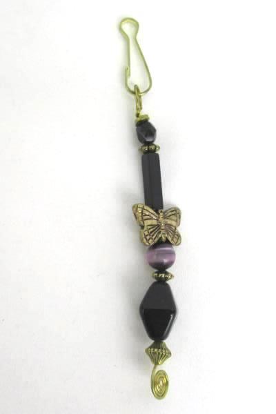 2 Love Those Beads Beaded Butterfly Seashell Zipper Pull Stocking Stuffer