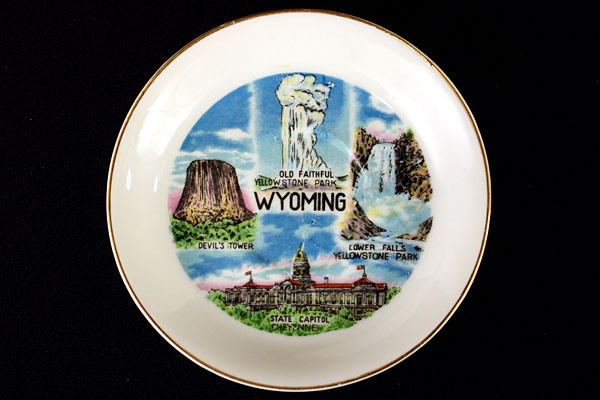Vintage Little America Wyoming Demitasse Cup And Saucer