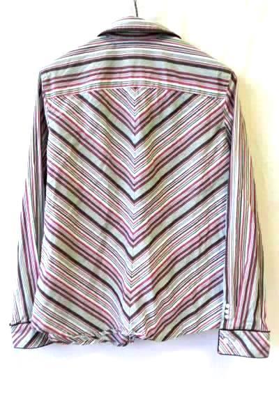 Jones New York Sport Women's Full Button Up Shirt Multicolor Striped Size L