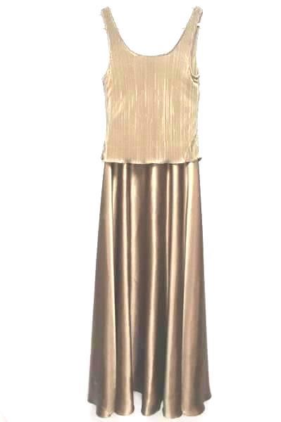 Cachet Bronze Formal Two-Piece Gown Size 10 Gorgeous Floor-Length