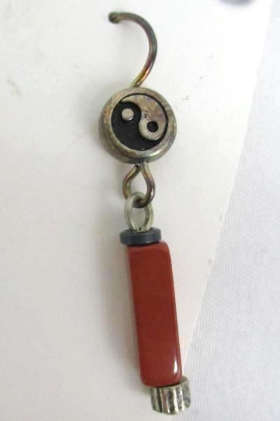 Love Those Beads Black Silver Beaded Yin Yang Balance Earrings Stocking Stuffer