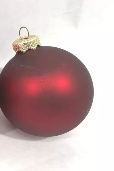 Lot of 4 Boxes Of Holiday Inspirations Red Satin Glass Ball Ornaments 28 Total