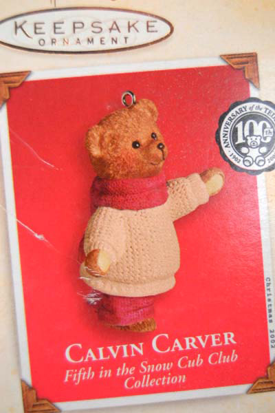 Hallmark Keepsake 2002 Calvin Carver Ornament
