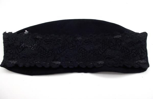 TopSecret Black "Sexy Back" Lacey Bandeau Top Women's Size S - 32B 32C 34A 34B