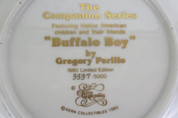 Kern Collectibles 1980 "Buffalo Boy" Limited Edition Plate 3337