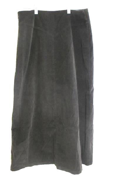Women's Tribal Skirt Stretch-Extensible Solid Brown Waist Zipper Size 12