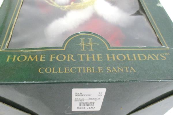 Home For The Holidays Collectible Santa Figure 16 inches ~in Package