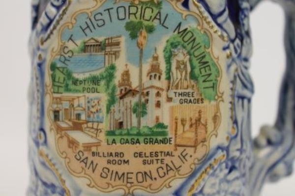 Vintage EFCCO Ceramic Stein Tankard Mug San Simeon, CA Hearst Monument