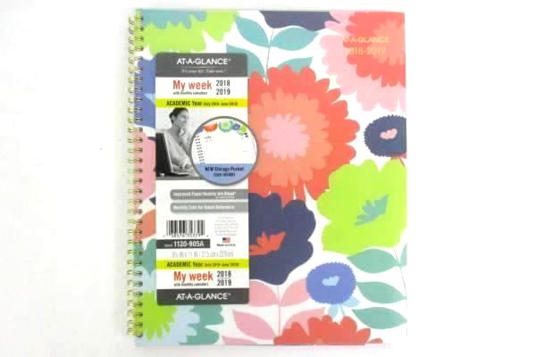At-A-Glance Spiral Academic Year 2018 2019 Calendar Planner Weekly My Week