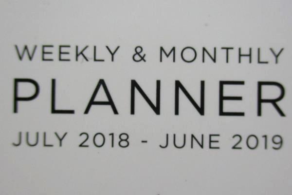 2 Ashley G Blue Sky 2018-19 Academic Weekly & Monthly Planner Spiral Bound