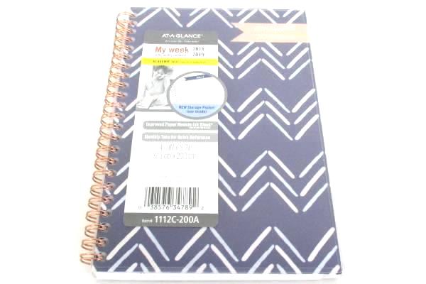 2 NEW At-A-Glance Academic Year 2018 2019 Calendar Planner My Week 5" x 8" Small