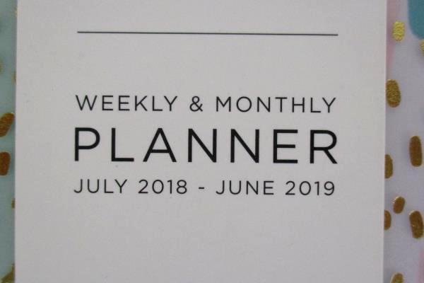 Set of 2 Ashley G for Blue Sky Weekly Monthly Academic Planners 2018/19